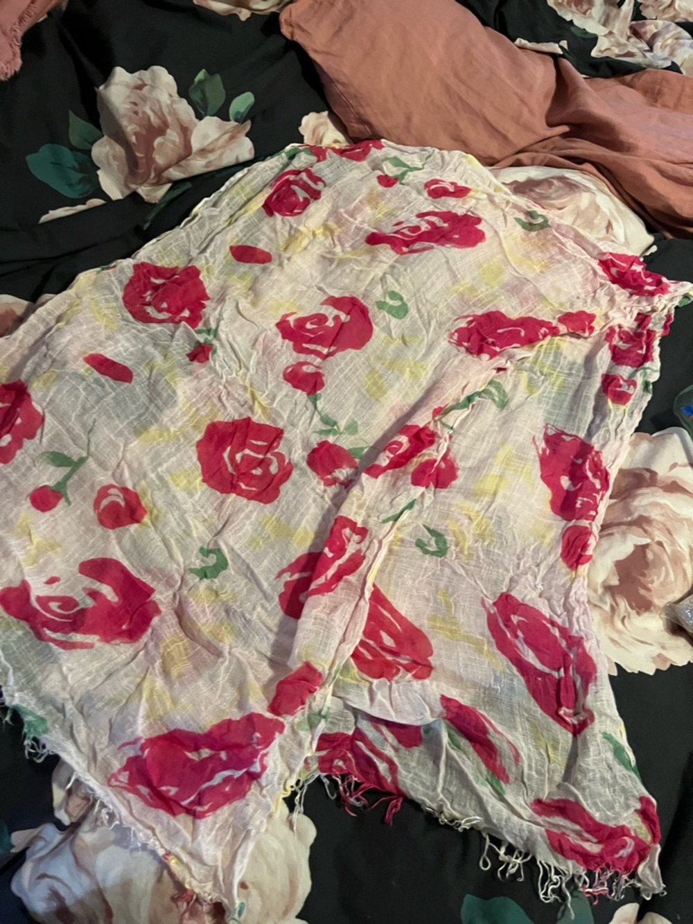 Floral scarf~ light